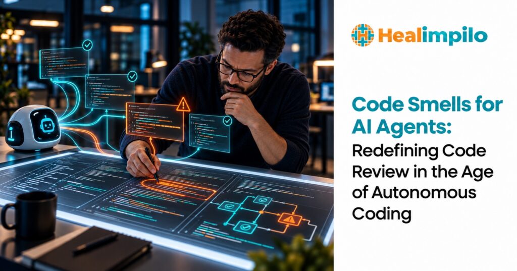 Engineer reviewing an autonomous coding agent's pull request for architecture and quality risks